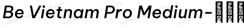 Be Vietnam Pro Medium字体转换